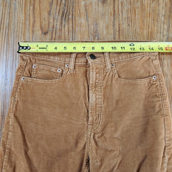 Gap Cigarette High Rise Brown Corduroy Pants Size‎ 28 6 Tall Cotton Spandex - Picture 5 of 12